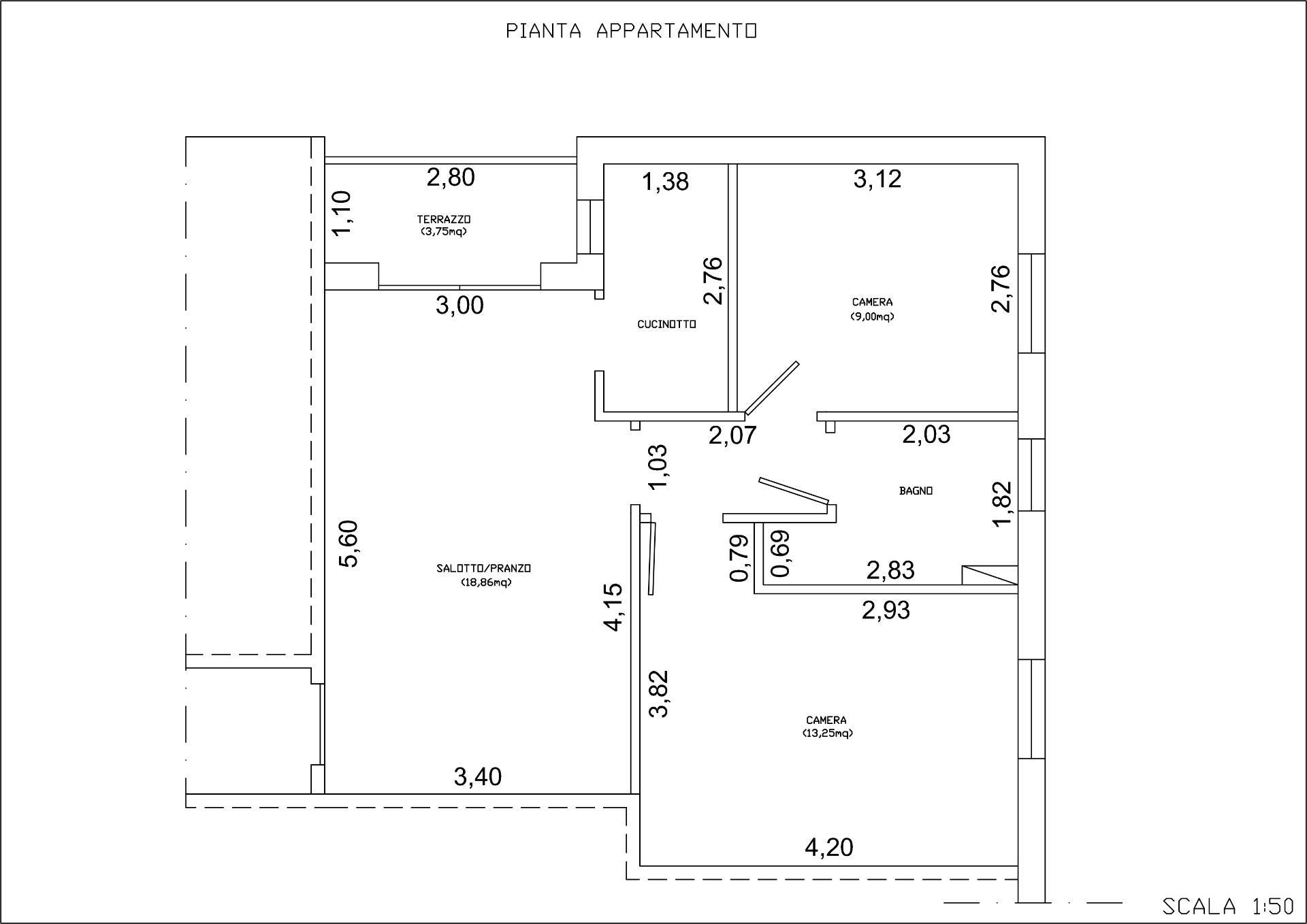 appartamento in affitto a Fano