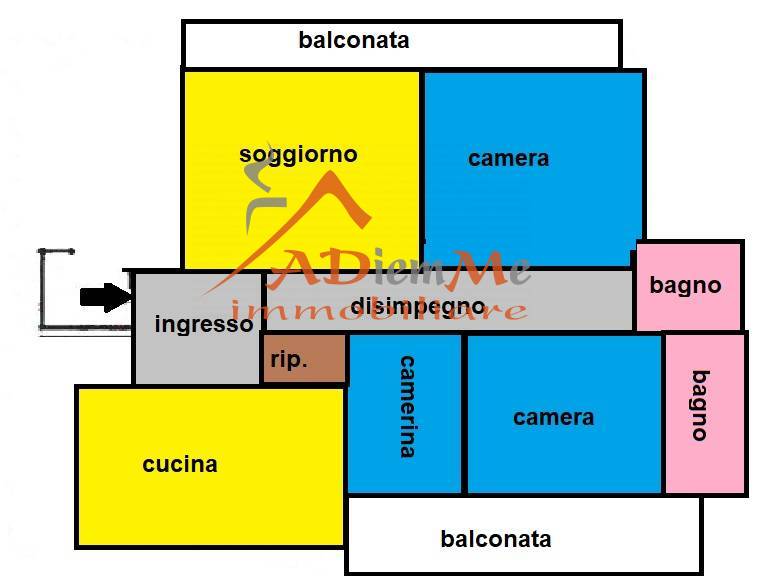 appartamento in affitto a Terre Roveresche in zona Piagge